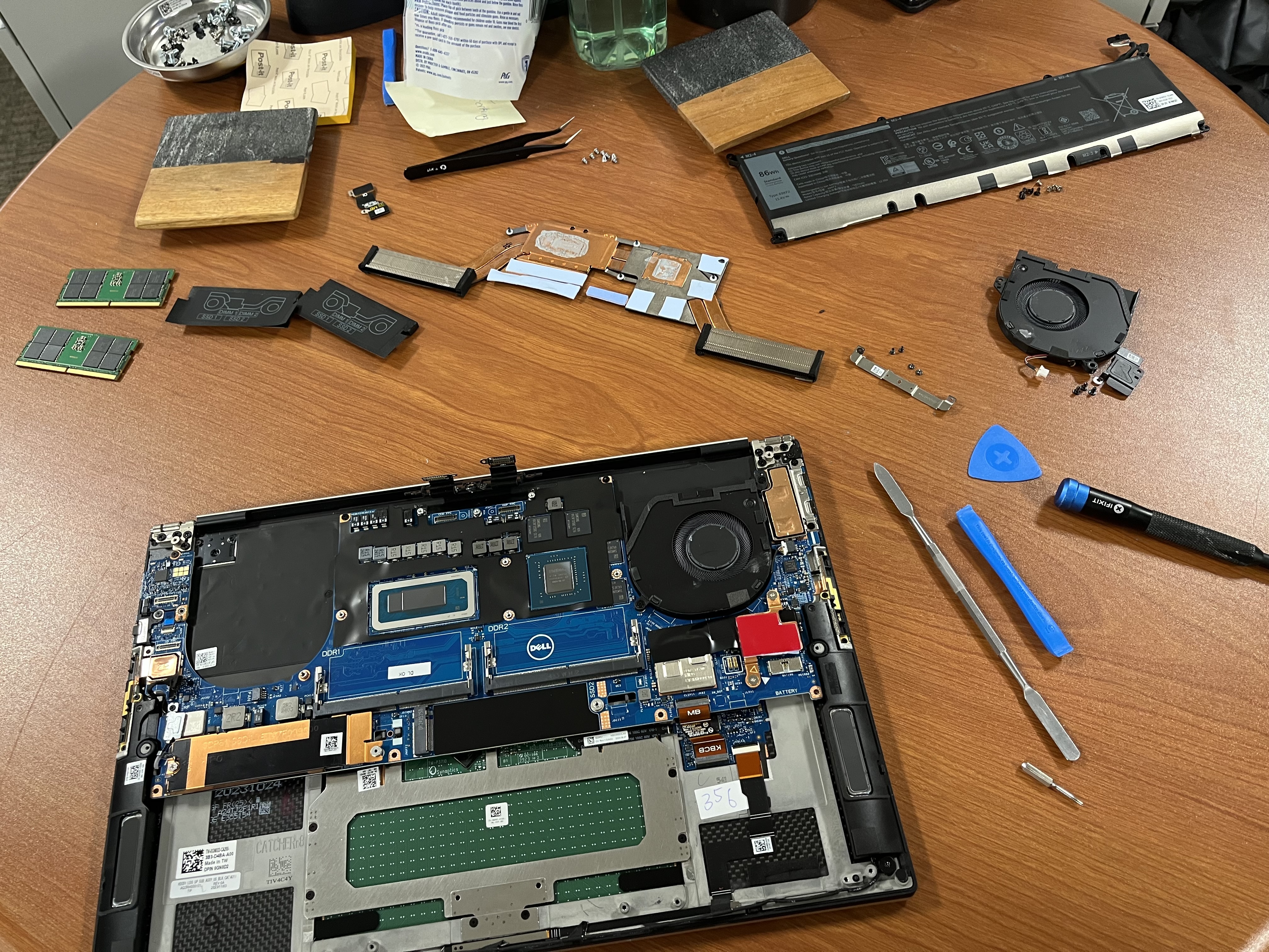 microcontroller project with breadboard and serial numberpad
